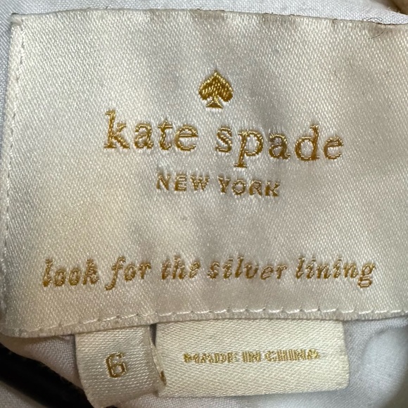 Kate Spade Olsen Dress Colorblock Taylor Swift Gray White A Line Size 6 - Picture 6 of 8